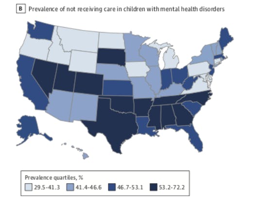 Scientists Identify The 4 Worst States For Teen And Child Mental Health