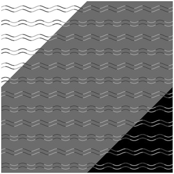 Eyes Confuse Waves and Zig-Zags in New Japanese Optical Illusion