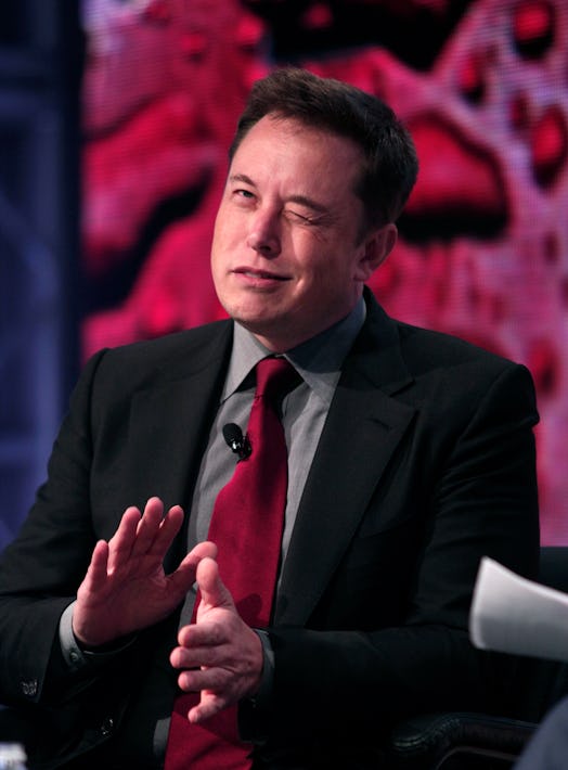DETROIT, MI - JANUARY 13: Elon Musk, co-founder and CEO of Tesla Motors, speaks at the 2015 Automoti...