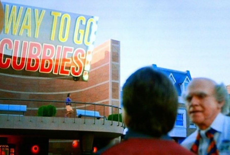 cubs win world series back to the future