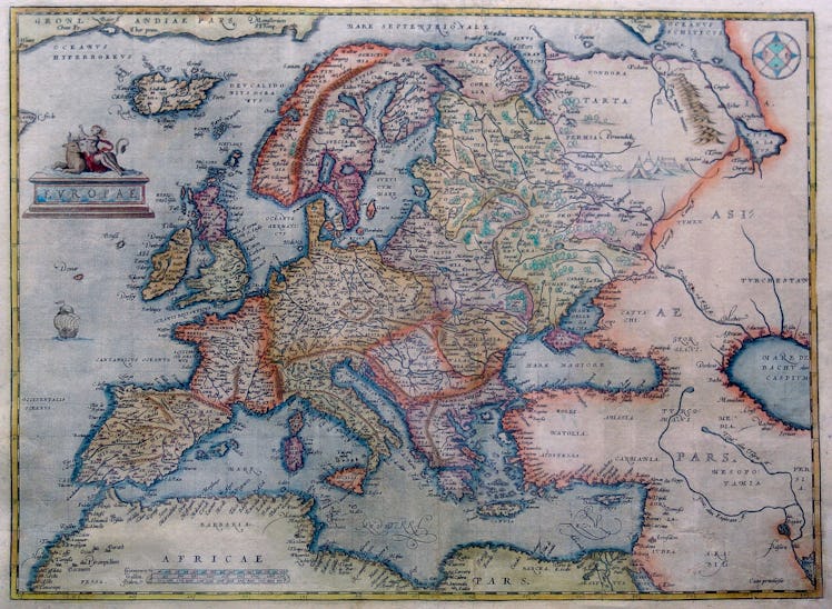 Abraham Ortelius map of Europe