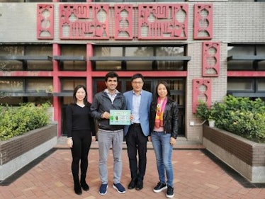 The research team (from left) Dr Haibo Wang, Dr Mohamad Koohi-Moghadam, Professor Hongzhe Sun and Dr...