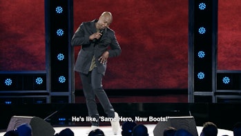 Dave Chappelle in "The Age of Spin" on Netflix