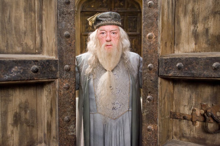 Dumbledore, seen here opening the doors of the closet he's trapped in, probably.