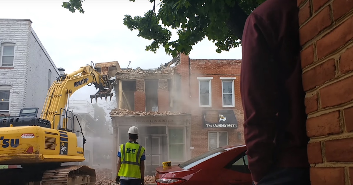 Watch a Baltimore Building Demolition Go Horribly Wrong