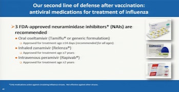 CDC information on antiviral drugs.