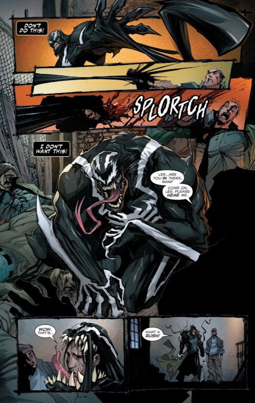 Panel from Venom #1 by Marvel Comics