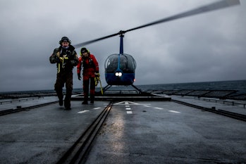 sea shepherd helicopter antarctica japanese whalers nemesis