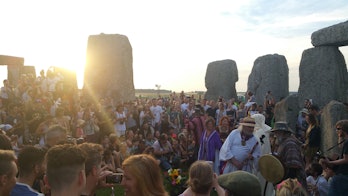 Crowds typically gather at Stonehenge to celebrate the Summer Solstice.