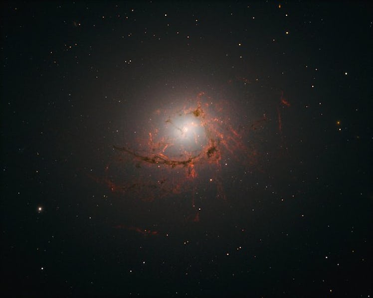 A view of NGC 4696, the largest galaxy in the Centaurus Cluster. 