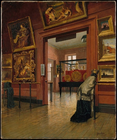 Interior View of paintings in the Metropolitan Museum of Art