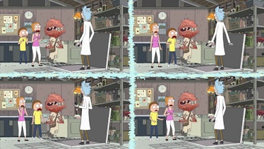 Morty and Summer's uncertainty splinters reality. This is what happens when you mess with time.