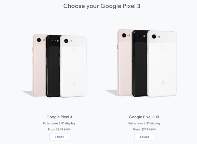google pixel 3 prices