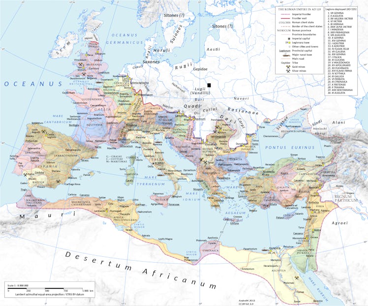 Roman Empire map Europe Africa