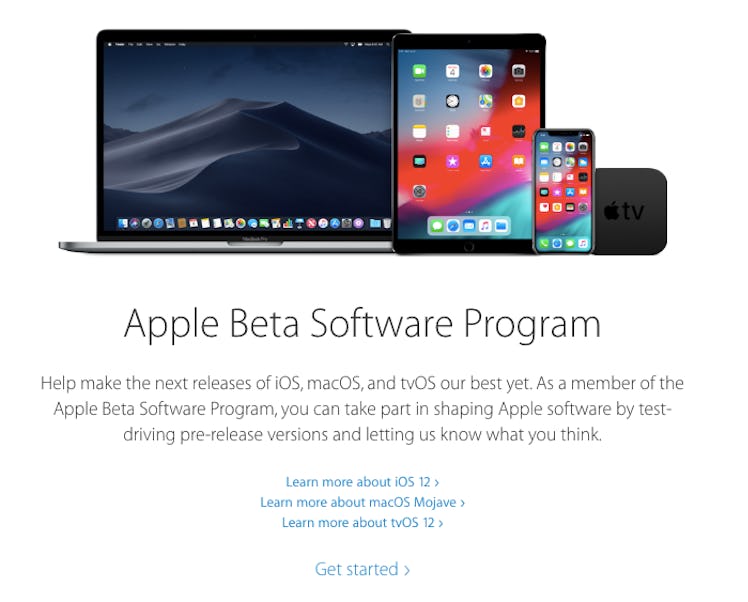 ios 12 beta download apple