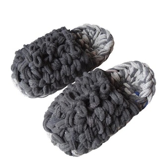 Knit upcycle slippers #7-2019