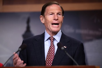 WASHINGTON, DC - JANUARY 12: Sen. Richard Blumenthal (D-CT) speaks during a news conference at the U...