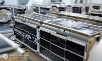 Close-up of Planet Labs' Dove satellite. 
