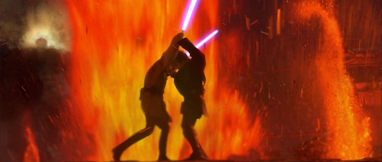 Anakin and Obi-Wan on Mustafar