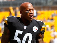 Ryan Shazier in his Pittsburgh Steelers jersey