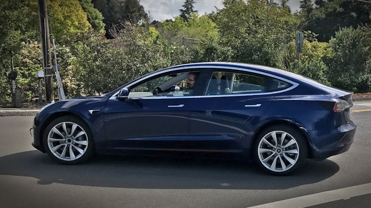 The Model 3 taking a turn.