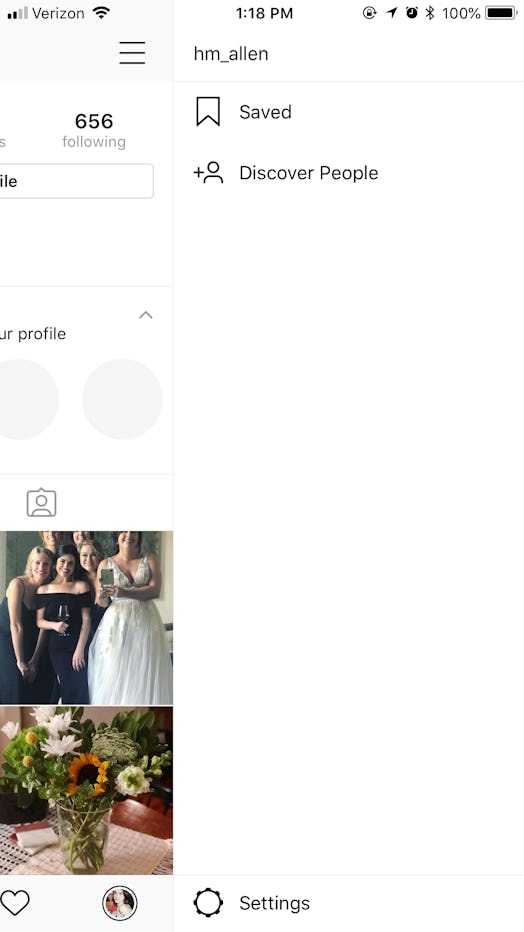 settings instagram verification