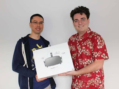 The First Oculus Rift VR Headset Is Hand-Delivered