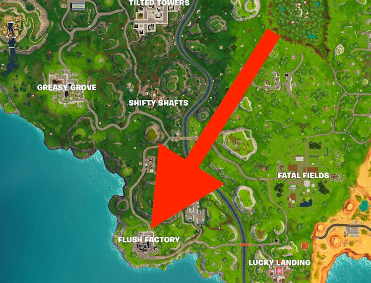 'Fortnite' map Flush Factory