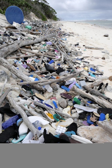 coco islands plastic trash 