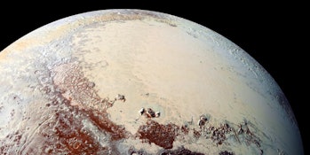 Pluto's icy heart could be hiding a subsurface ocean. 
