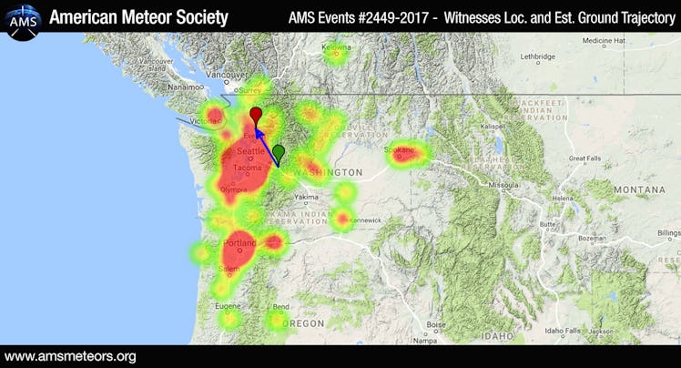 meteor washington seattle ams