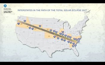 DOT august 21 solar eclipse