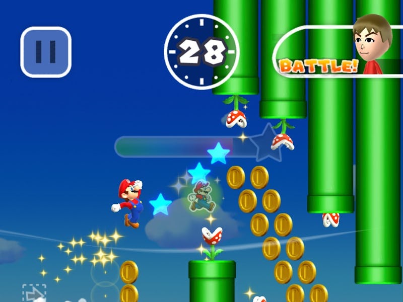 A scene in "Super Mario Run"