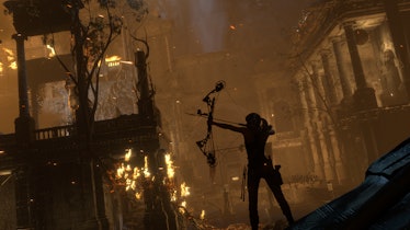 A picture of the 'Rise of the Tomb Raider' gameplay