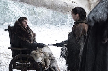 Isaac Hempstead Wright and Maisie Williams on 'Game of Thrones' Season 8