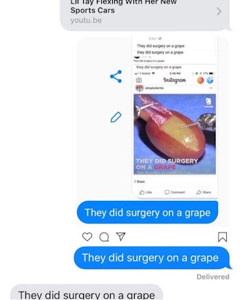 They did surgery on a grape
