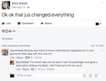 Eliza Wasni's Facebook page. 