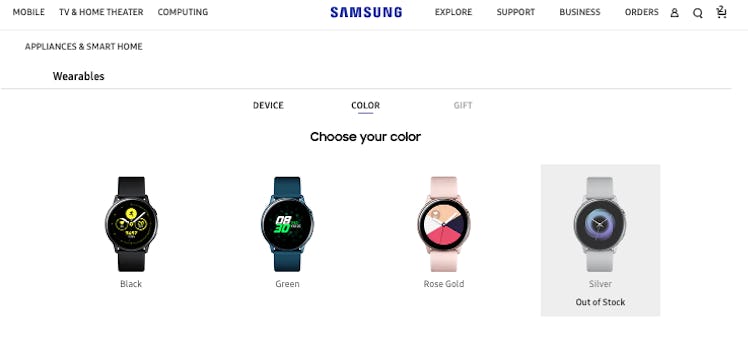 Galaxy watch active color screen discount