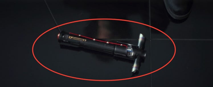 Kylo's lightsaber from 'The Last Jedi'