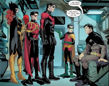 The Bat Family address Bruce Wayne.