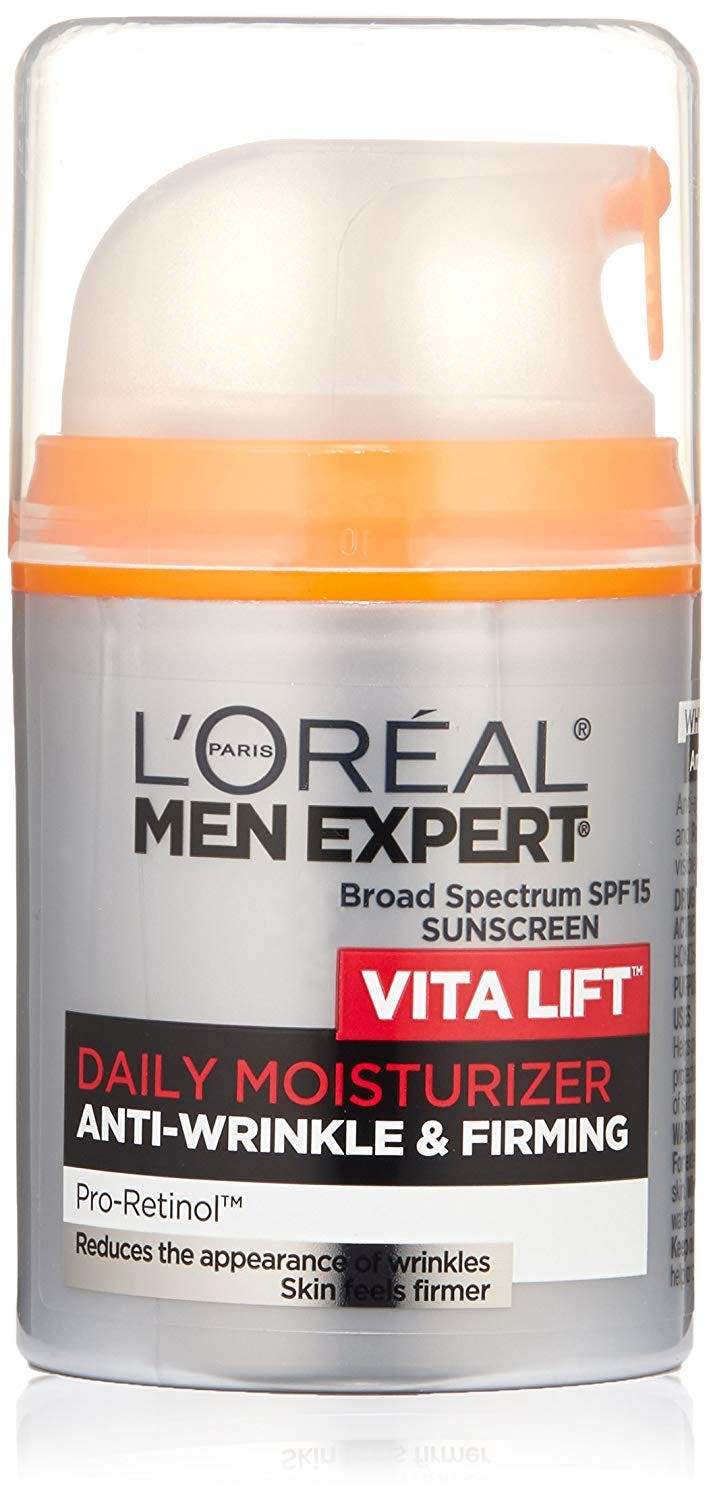 The Highest Rated Face Moisturizers For Men Are These Brands   Loreal Paris Skincare Men Expert Vita Lift Anti Wrinkle  Firming Face Moisturizer With Spf 15 And 