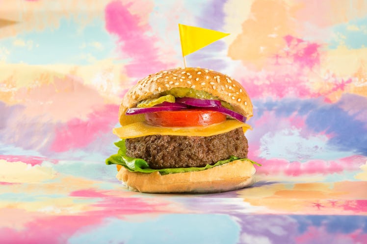 A burger produced by Mosa Meats, Mark Post's new company.