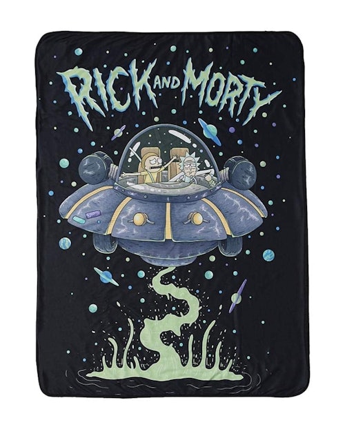 Rick and Morty Fleece Throw Blanket