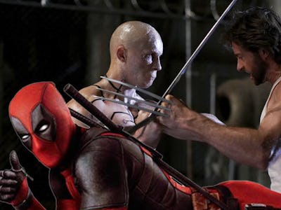 Ryan Reynolds and Hugh Jackman fighting in "X-Men Origins: Wolverine"