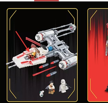 An upcoming new Y-wing toy with Zorri Bliss in the cockpit.