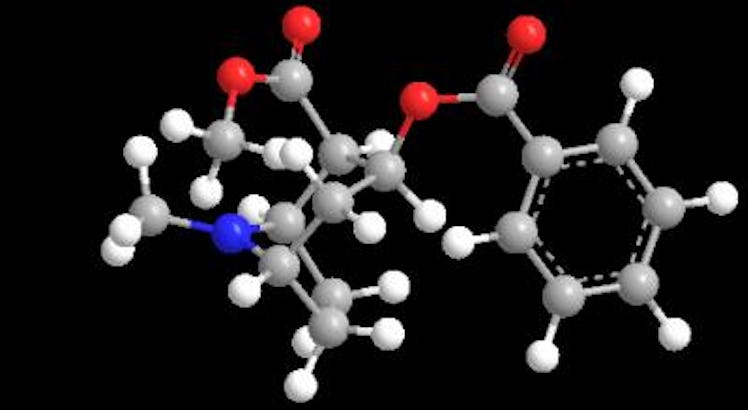 Cocaine, molecular structure