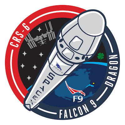 SPACEX ORIGINAL FALCON-9 DRAGON F-9 ISS NASA RESUPPLY Mission PATCH CRS-13 