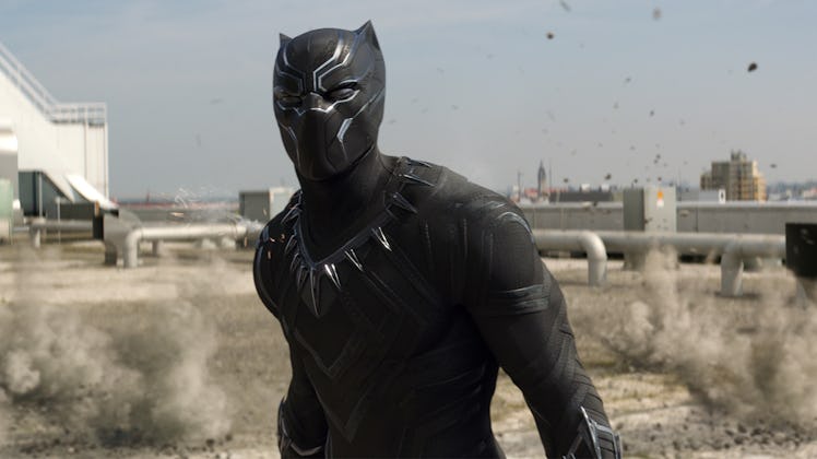 Black Panther as he appeared in 'Civil War'.