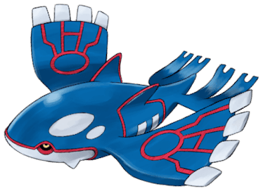 Kyogre knows how to have a whale of a good time.