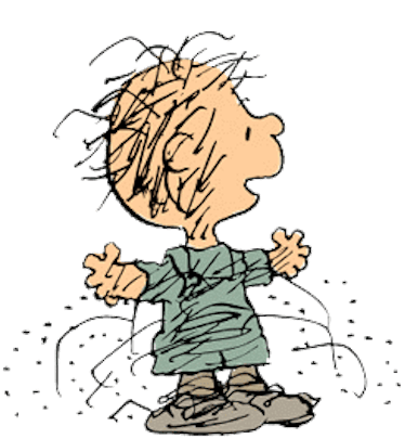 Pig-Pen, the 'Peanuts' character, is known for his own personal cloud.
